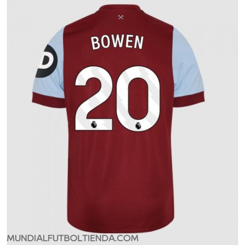 Camiseta West Ham United Jarrod Bowen #20 Primera Equipación Replica 2023-24 mangas cortas